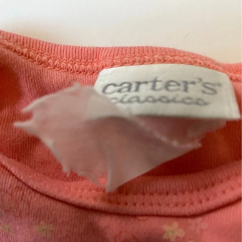 Baby Girl 3pc Bodysuit Bundle Size 3M Carters Pink Floral‎ & Striped Patterns